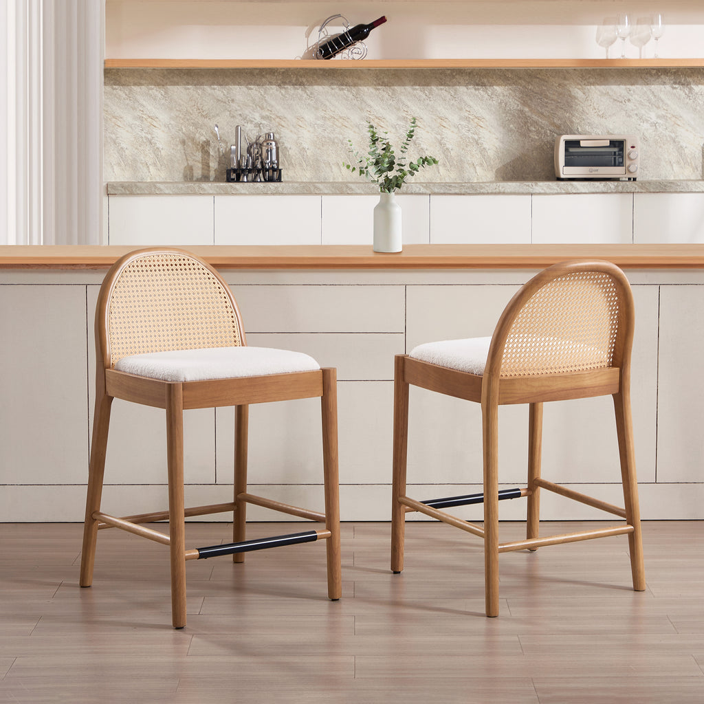 Luna Rattan Bar Stool