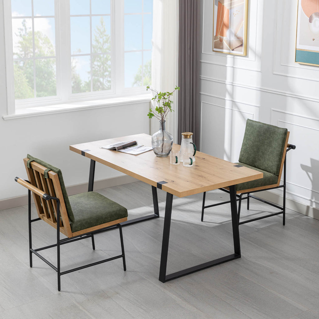 Ramsey Modern Industrial Dining Chairs (Set of 2)