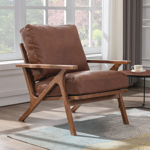 Charles Lounge Armchair with Ottoman