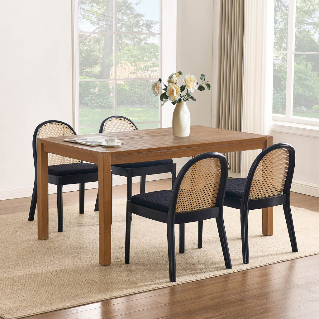 Luna Rattan Dining Chairs (Set of 4)