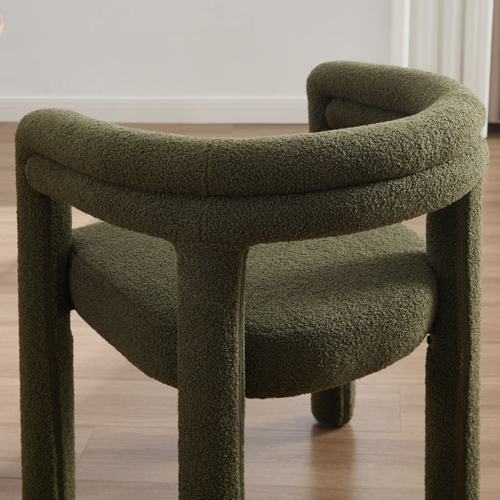 Lara Dining Chair Upholstered Armchair with Back