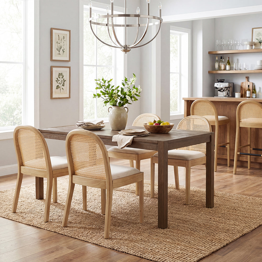 Luna Rattan Dining Chairs (Set of 2)