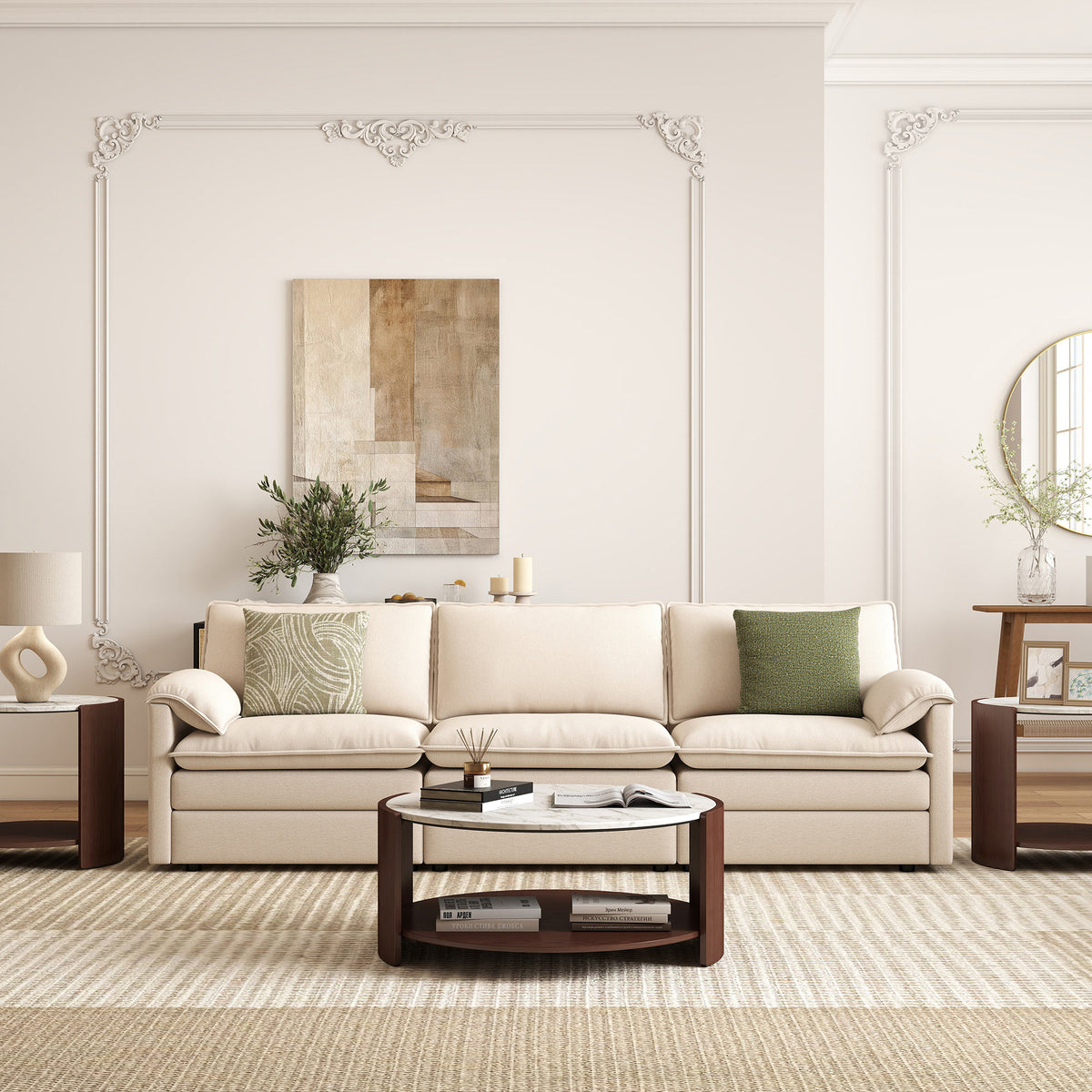 Gia Cultured Marble Coffee Table