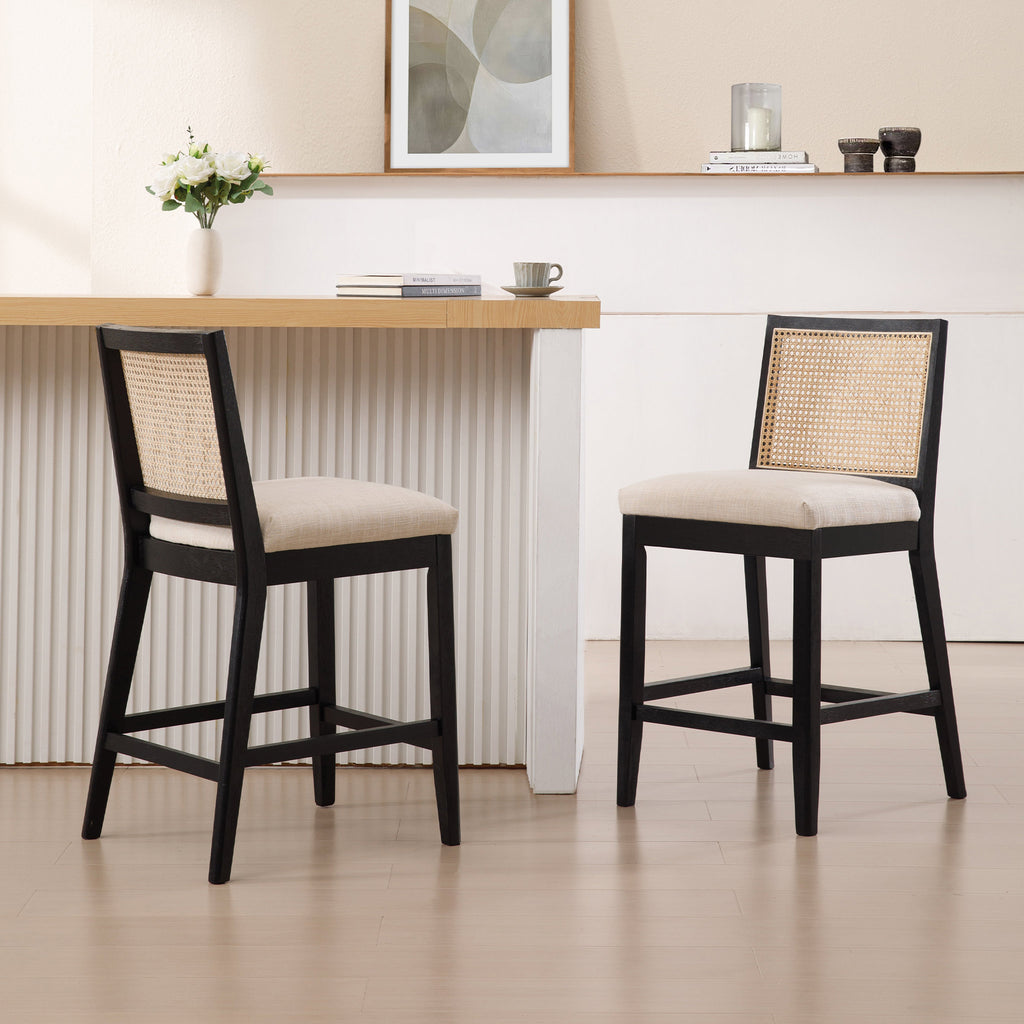 Kristen Cane Bar Stools (Set of 2)