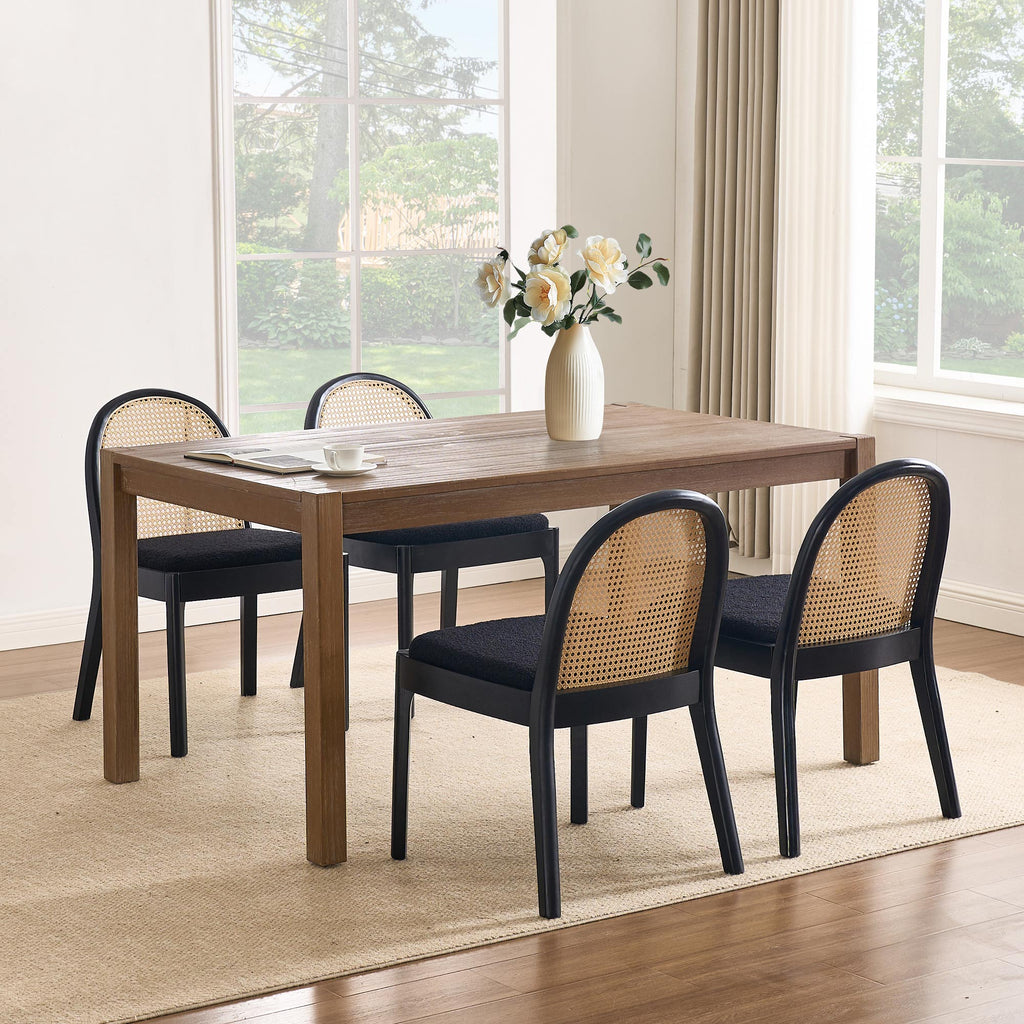Luna Rattan Dining Chairs (Set of 4)