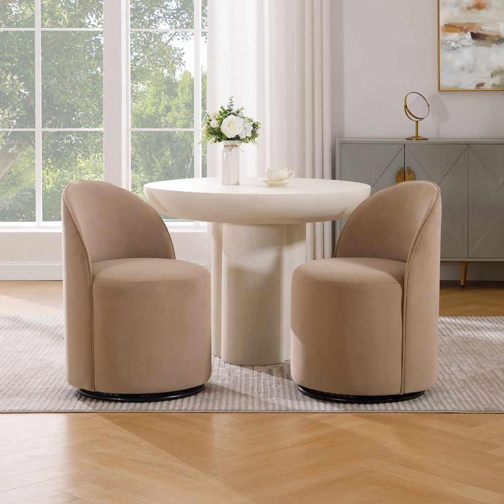 Ryan Modern Upholstered Swivel Dining Chair