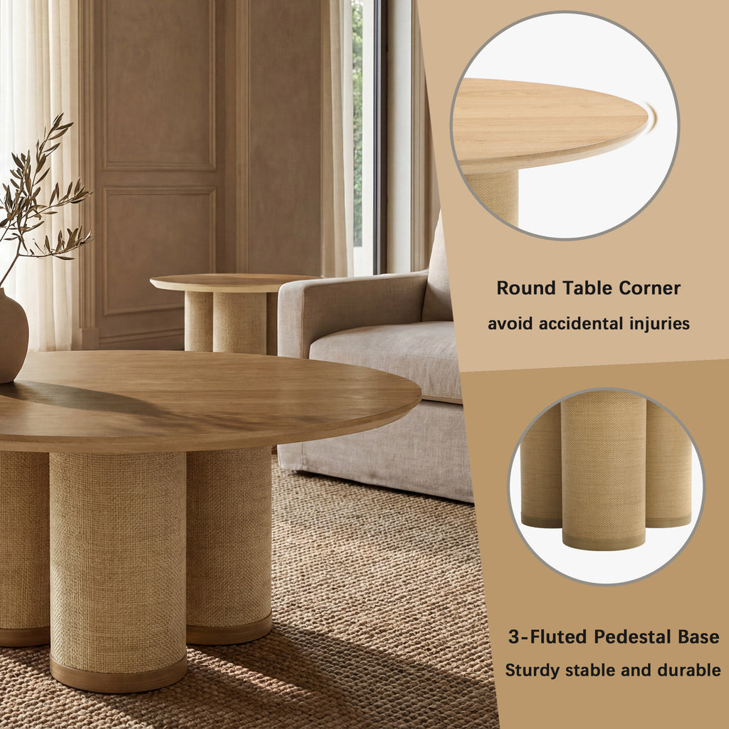Drift Round Coffee Table Set