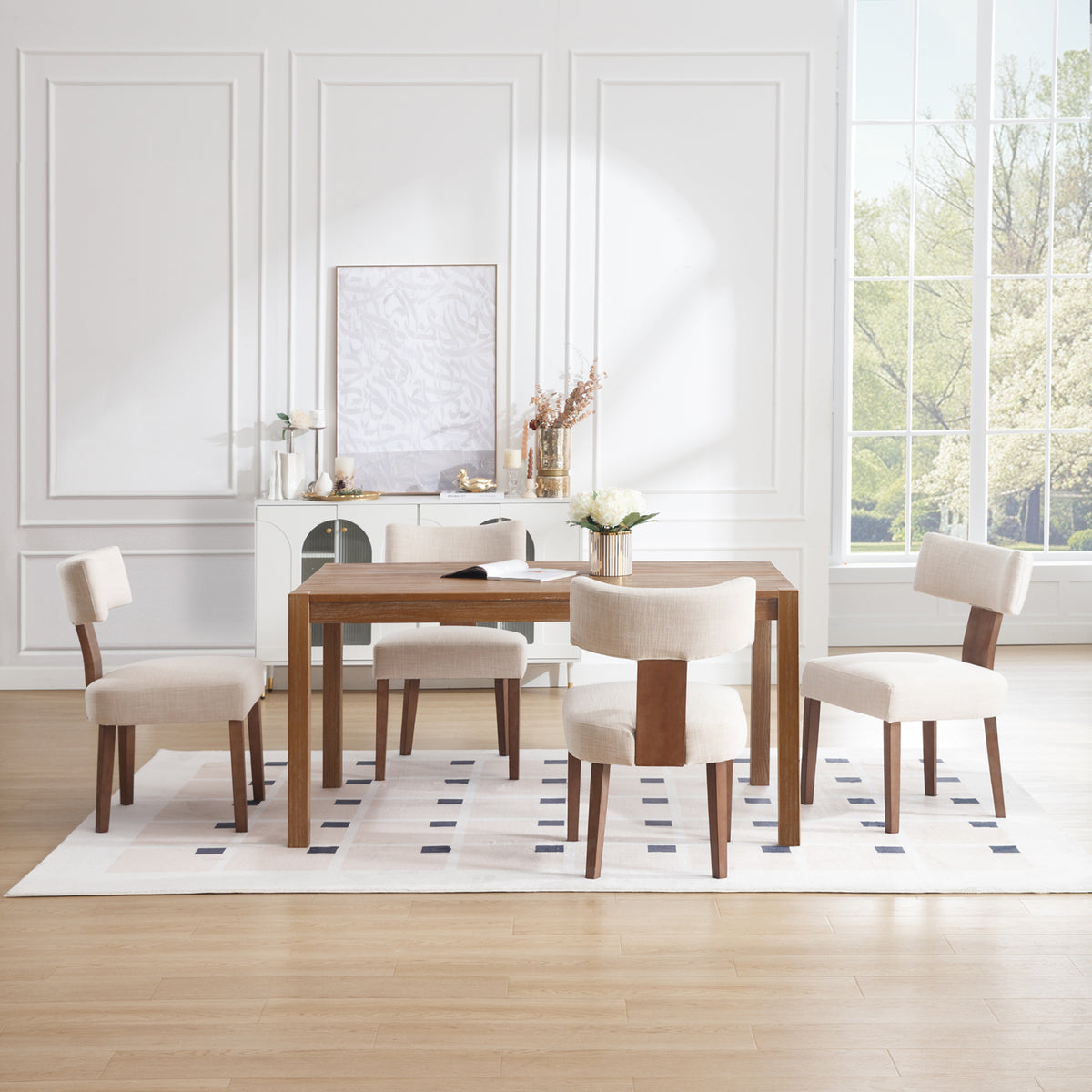 Payson Modern Upholstered Dining Chairs (Set of 2)