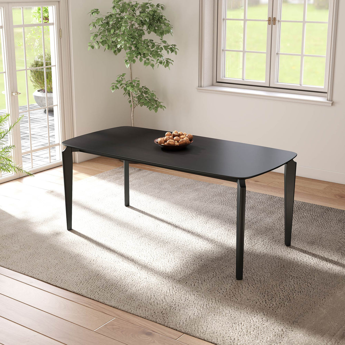 Sandra Dining Table 70" — Black