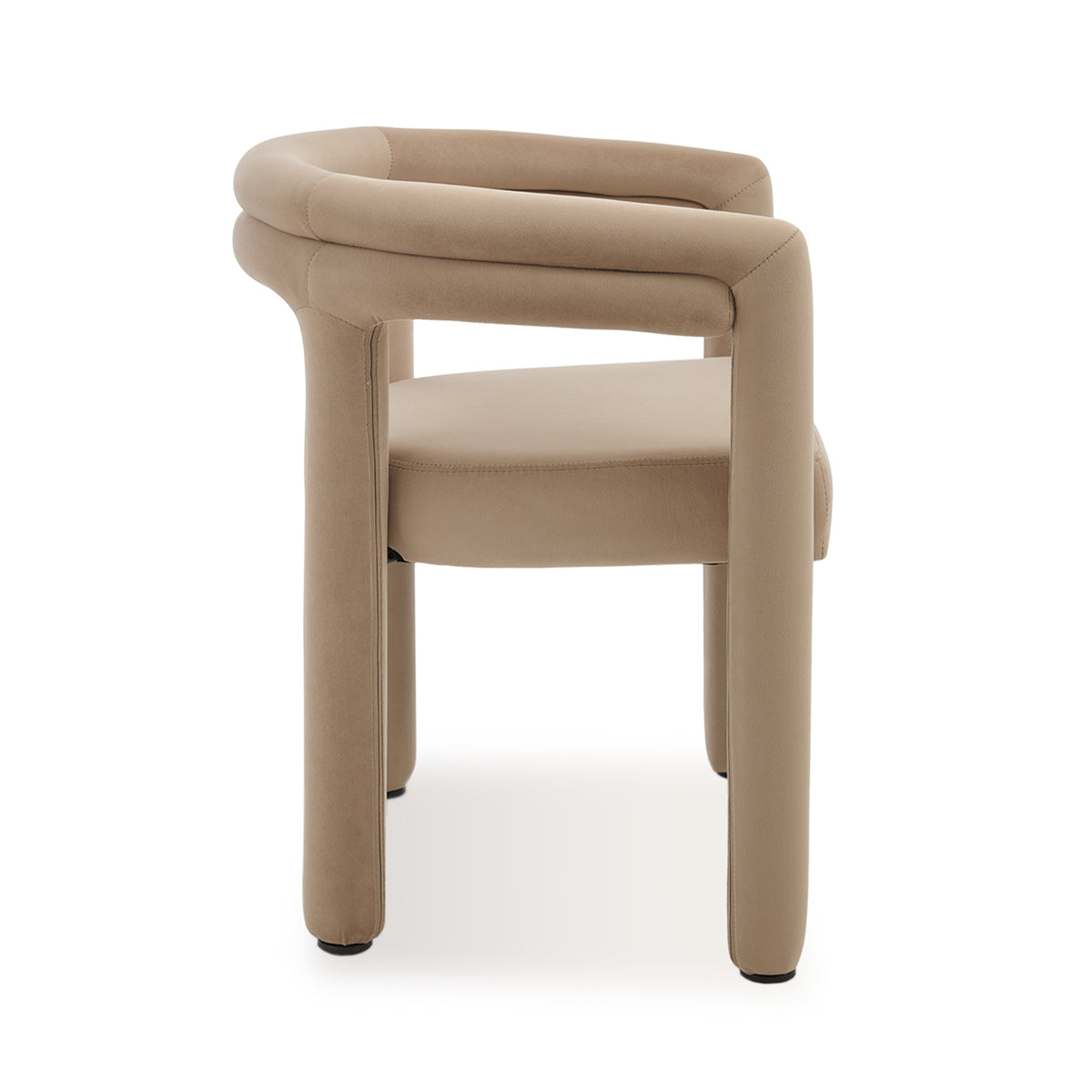 Lara Dining Chair Upholstered Armchair with Back