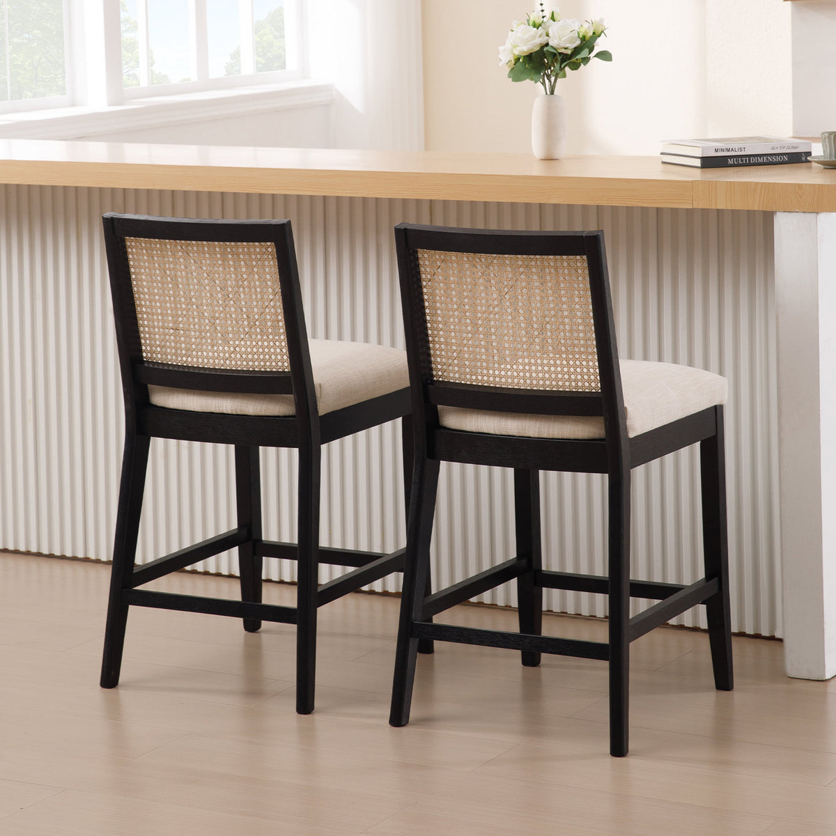 Kristen Cane Bar Stools (Set of 2)