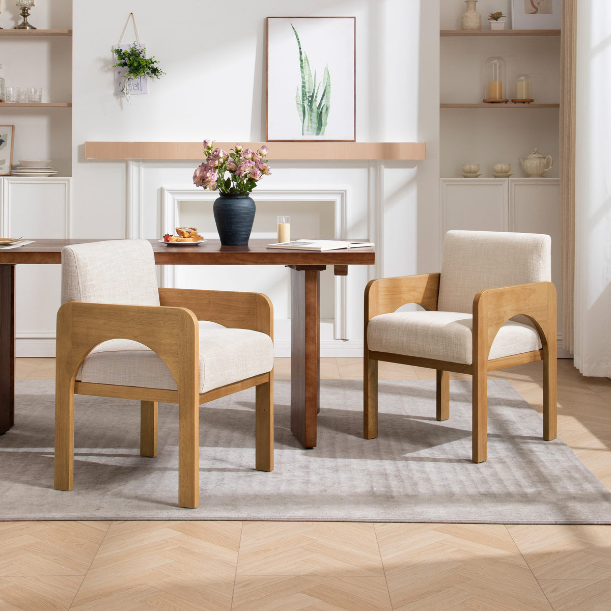 Hugo Modern Transitional Dining Chairs (Set of 2)