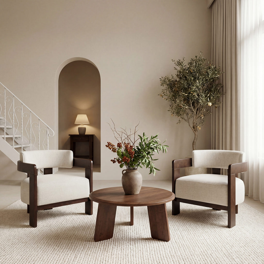 Jessie Mid-Century Modern Accent Armchair
