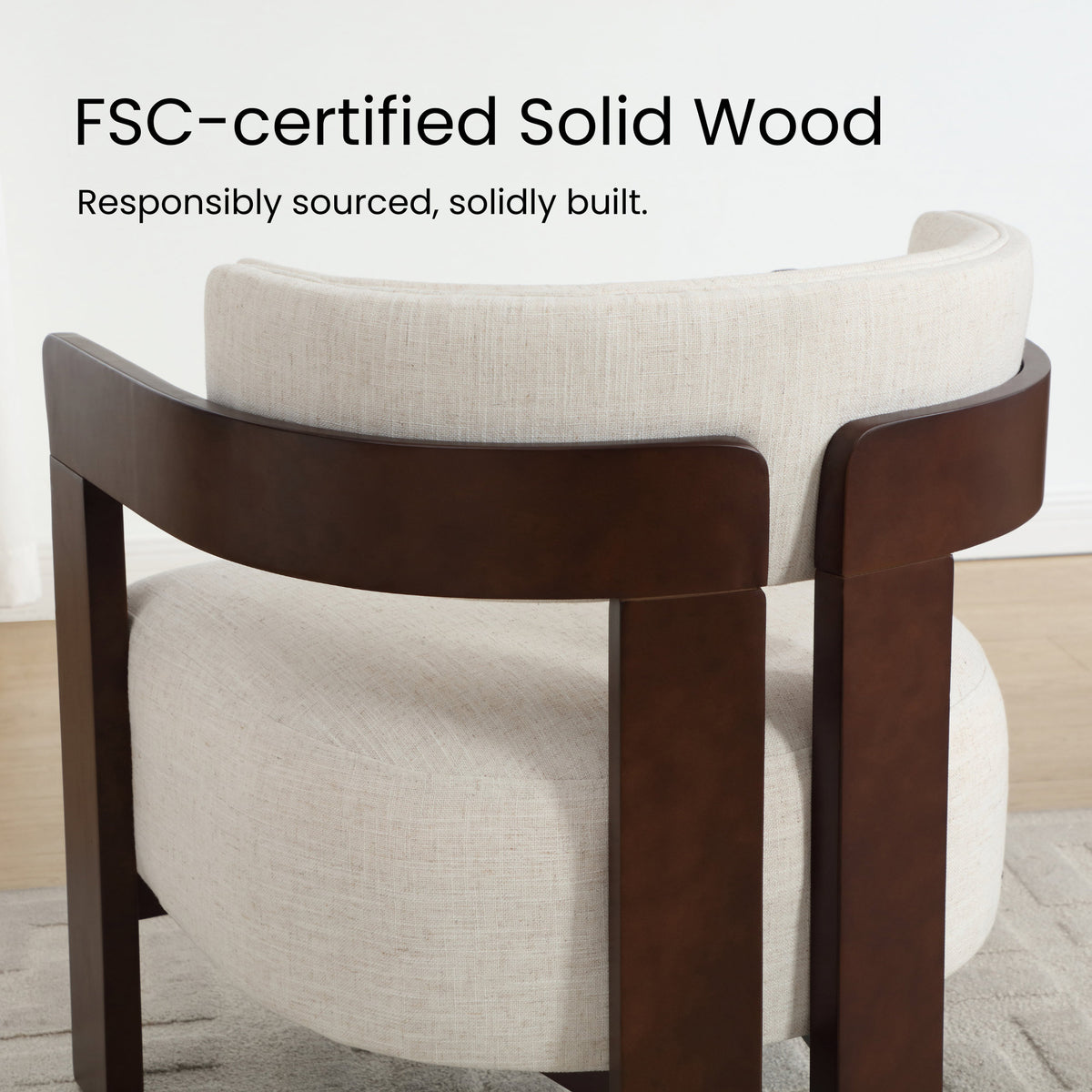 Jessie Mid-Century Modern Accent Armchair