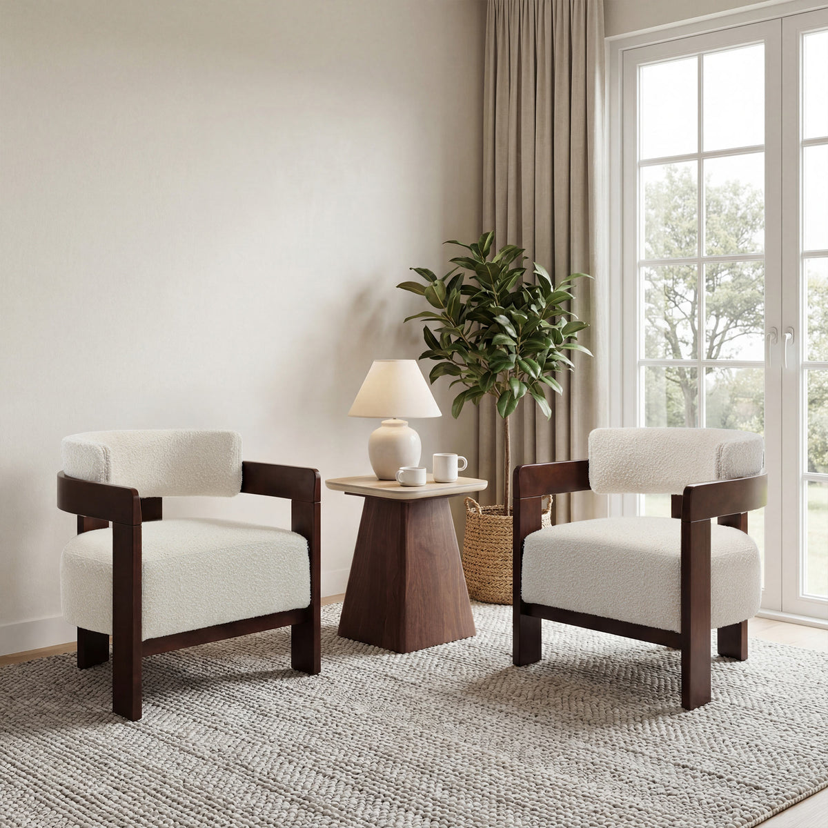 Jessie Mid-Century Modern Accent Armchair