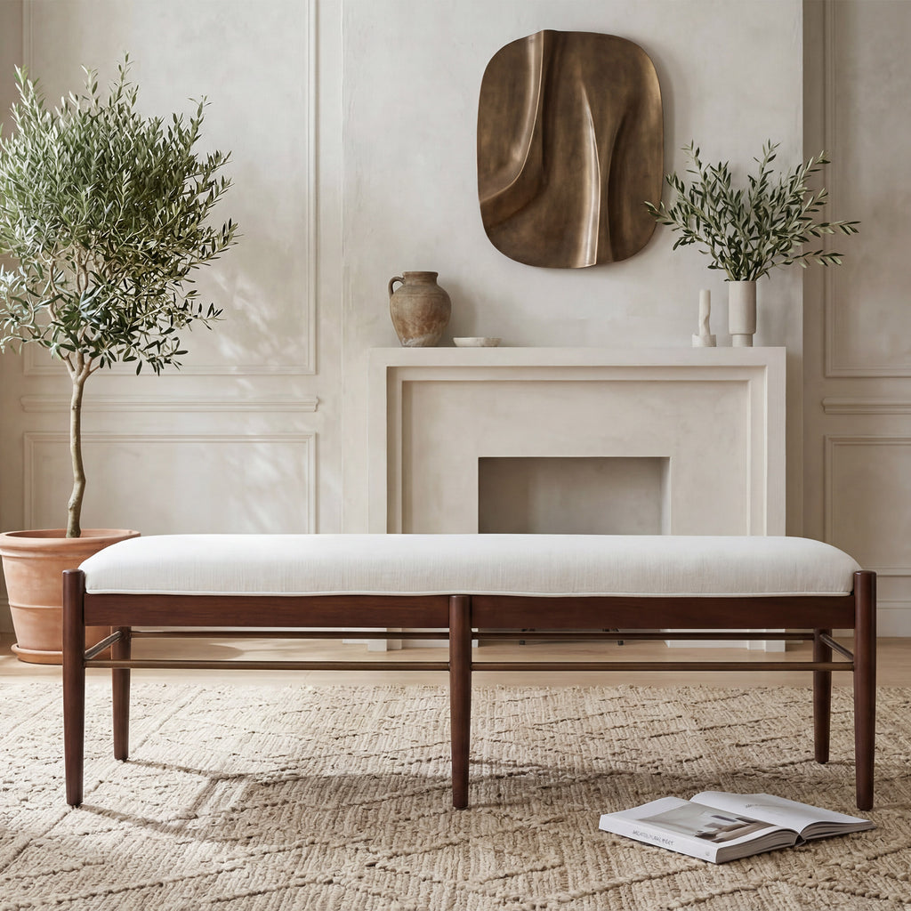 Ashby Mid-Century Modern Bench