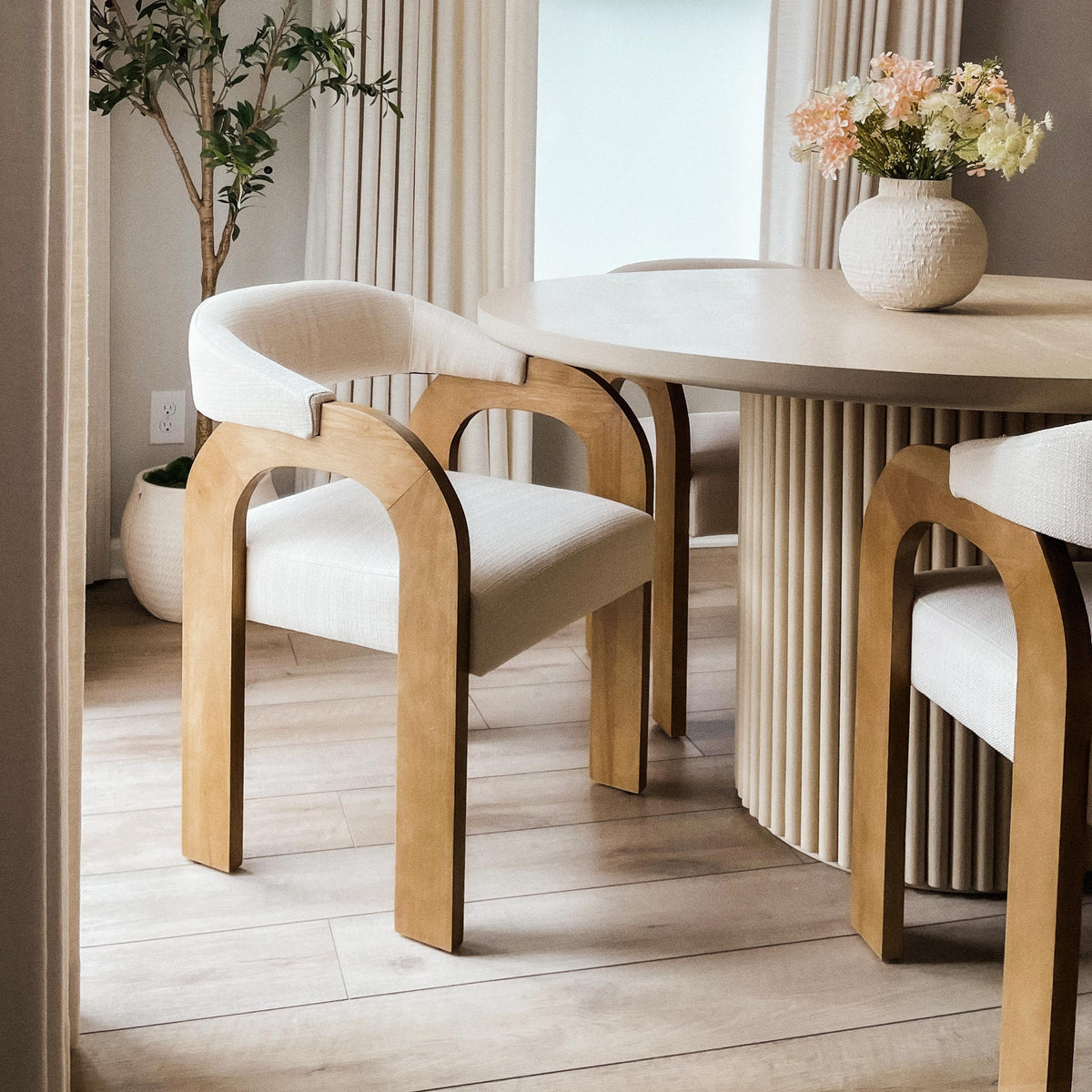 Clara Upholstered Dining Chairs (Set of 2)