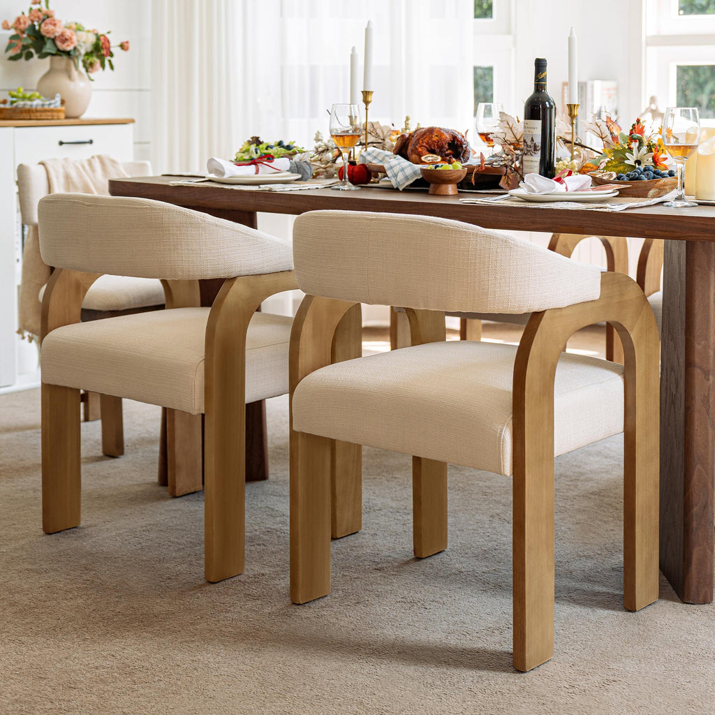 Clara Upholstered Dining Chairs (Set of 2)