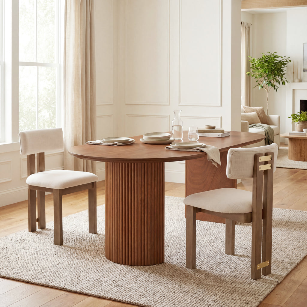 Griid Upholstered Dining Chairs (Set of 2)