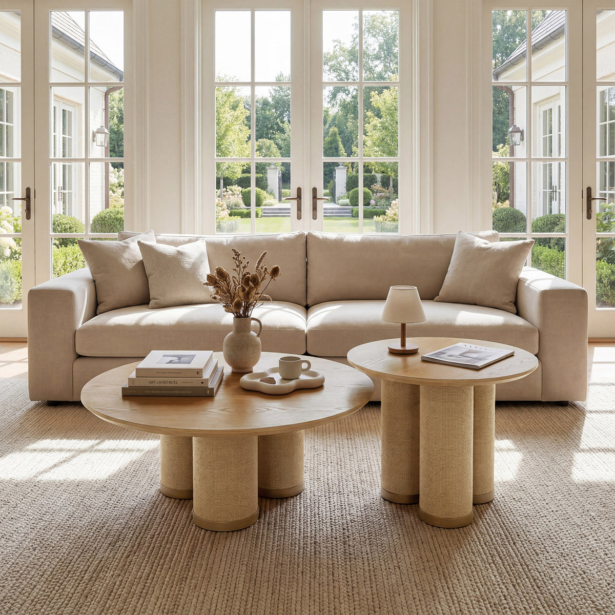 Drift Round Coffee Table Set