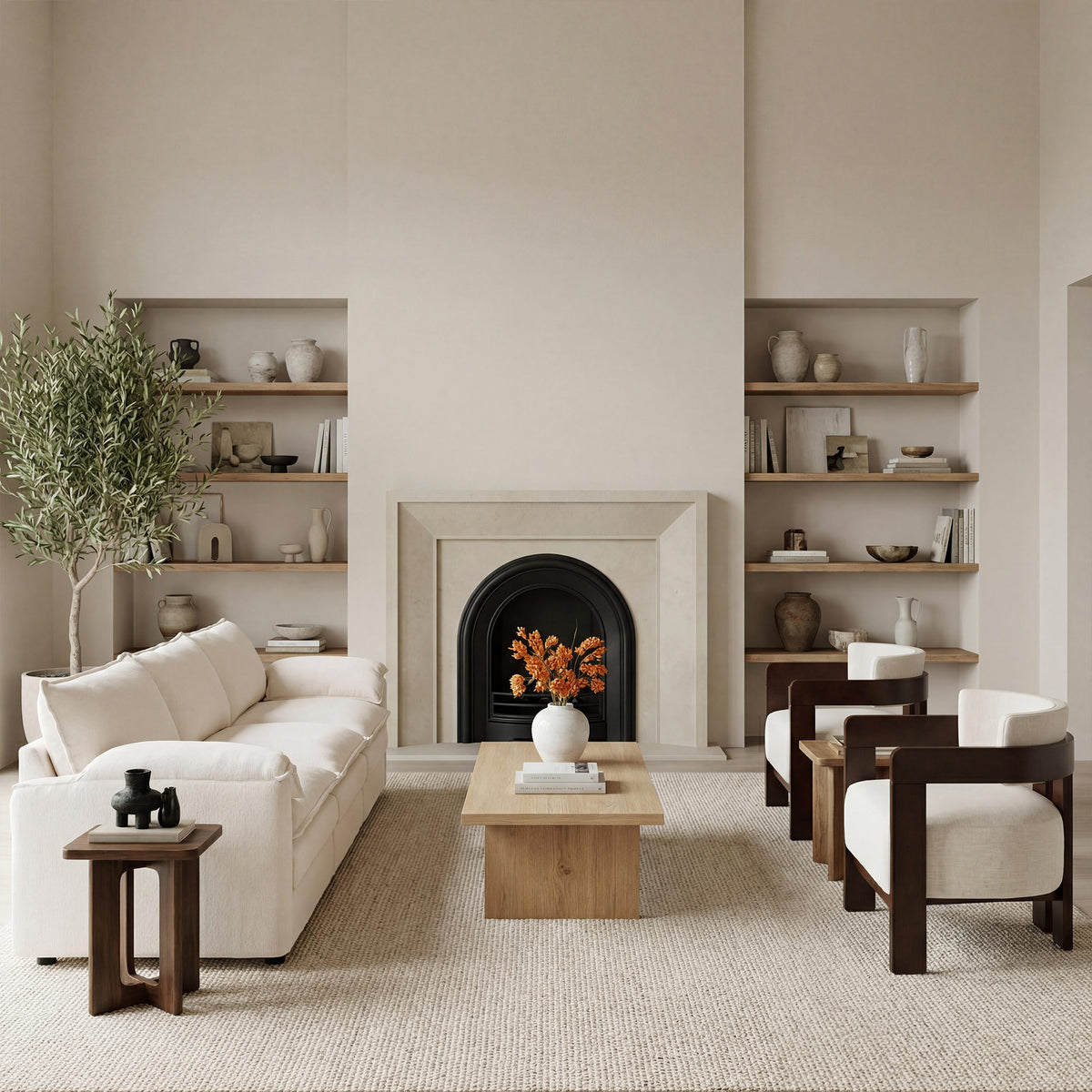 Jessie Mid-Century Modern Accent Armchair