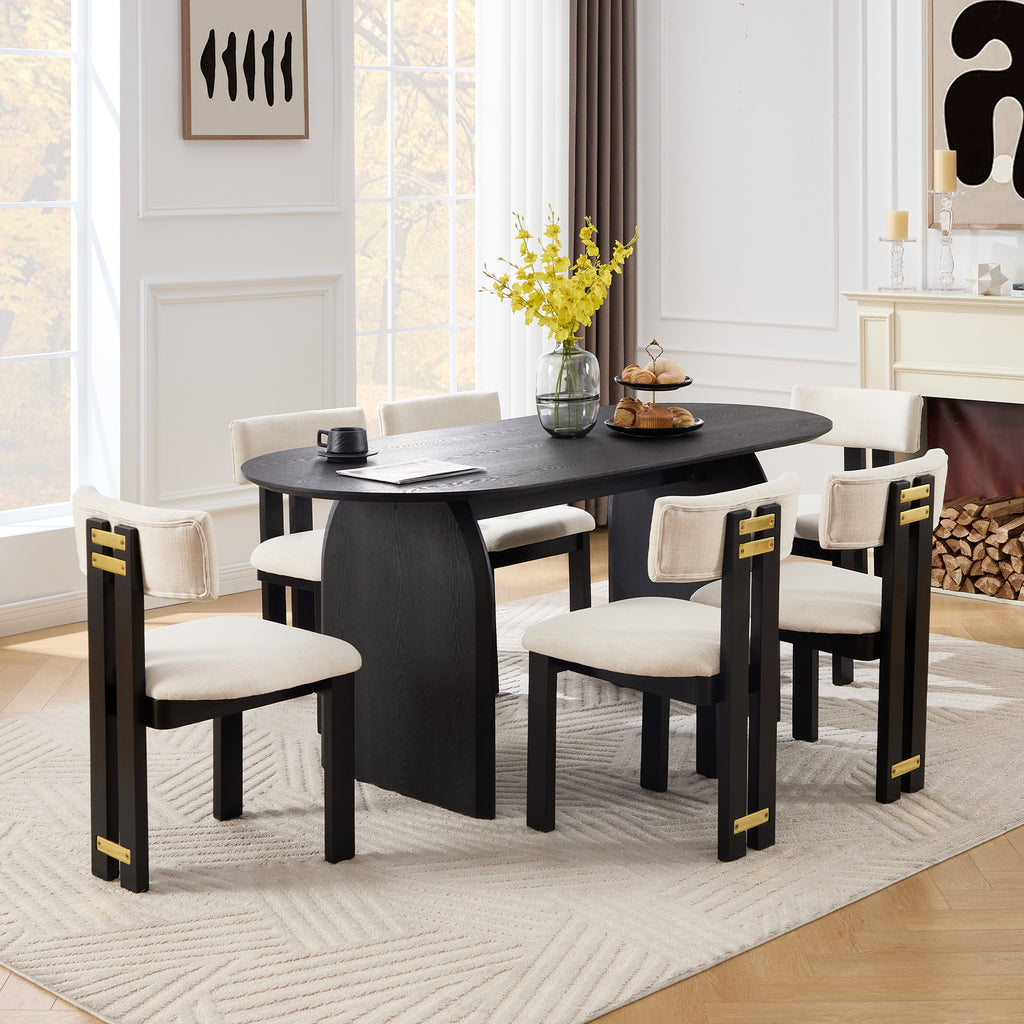Griid Upholstered Dining Chairs (Set of 2)