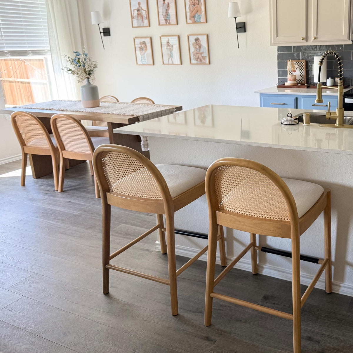Luna Rattan Bar Stools (Set of 2)