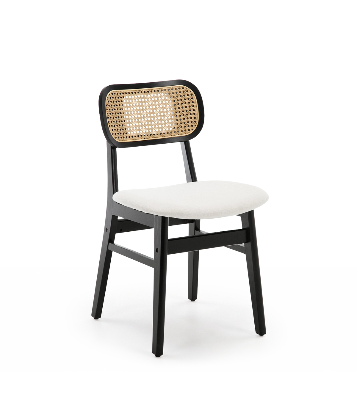Eric Mid-Century Modern Cane Dining Chairs (Set of 2)