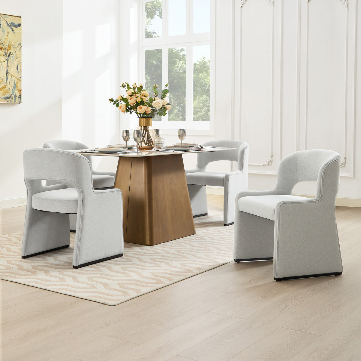 Kody Modern Armless Dining Chairs (Set of 2)