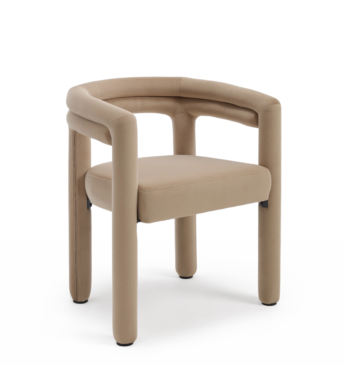 Lara Dining Chair Upholstered Armchair with Back