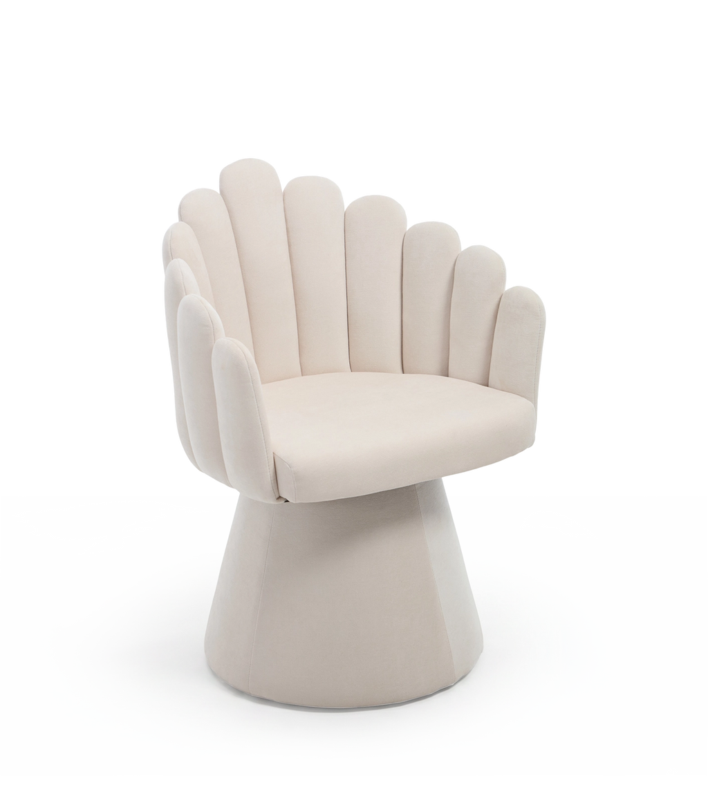 Winnie Chenille Swivel Chair