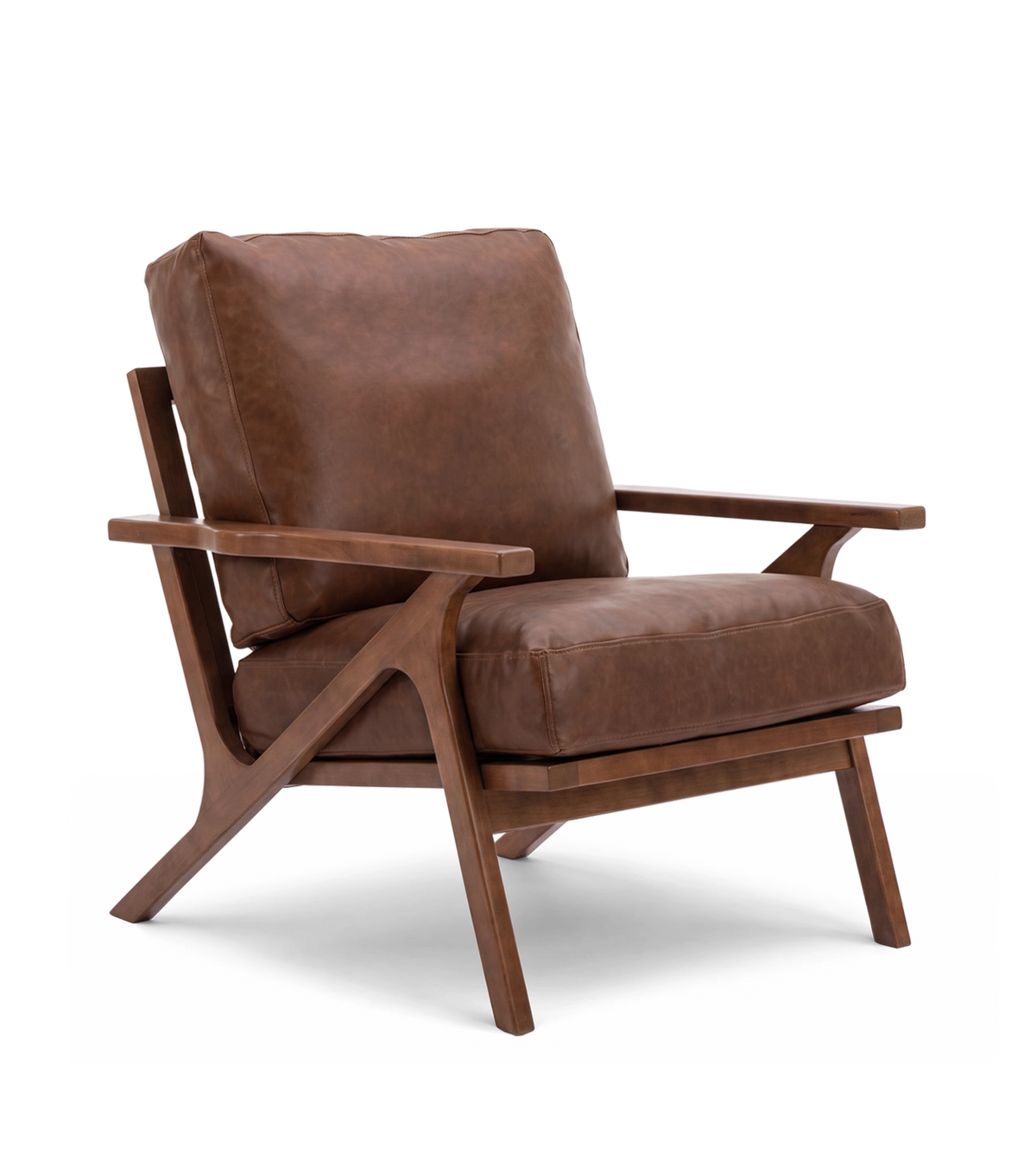 Charles Lounge Armchair with Ottoman