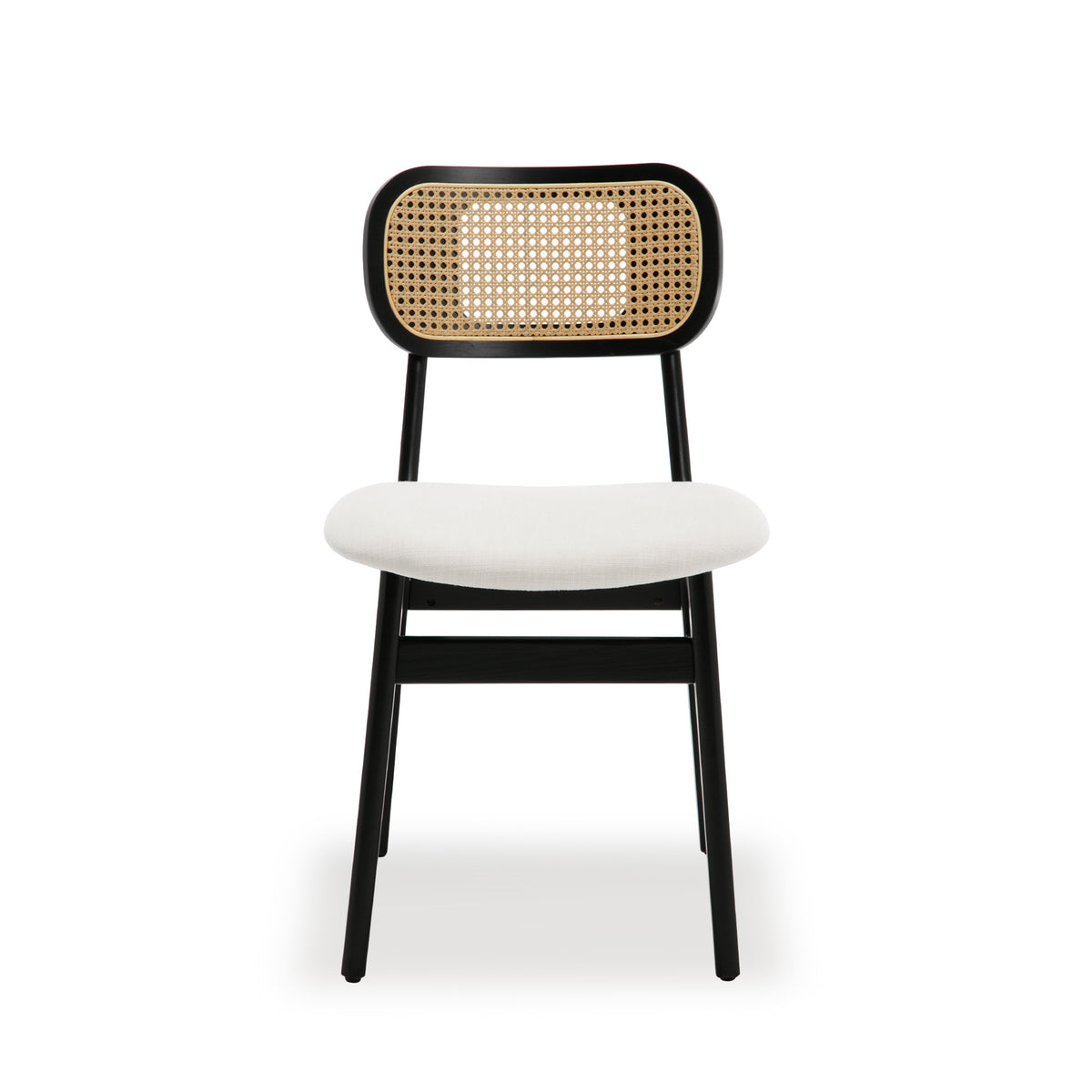 Eric Mid-Century Modern Cane Dining Chairs (Set of 2)