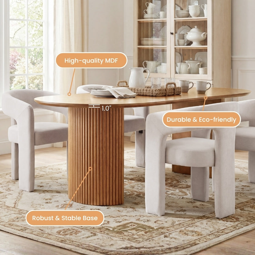Mateo Oval Dining Table