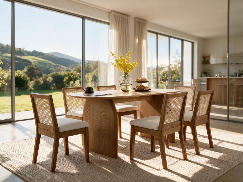 Fran 71" Dining Table + 4 Kristen Chairs