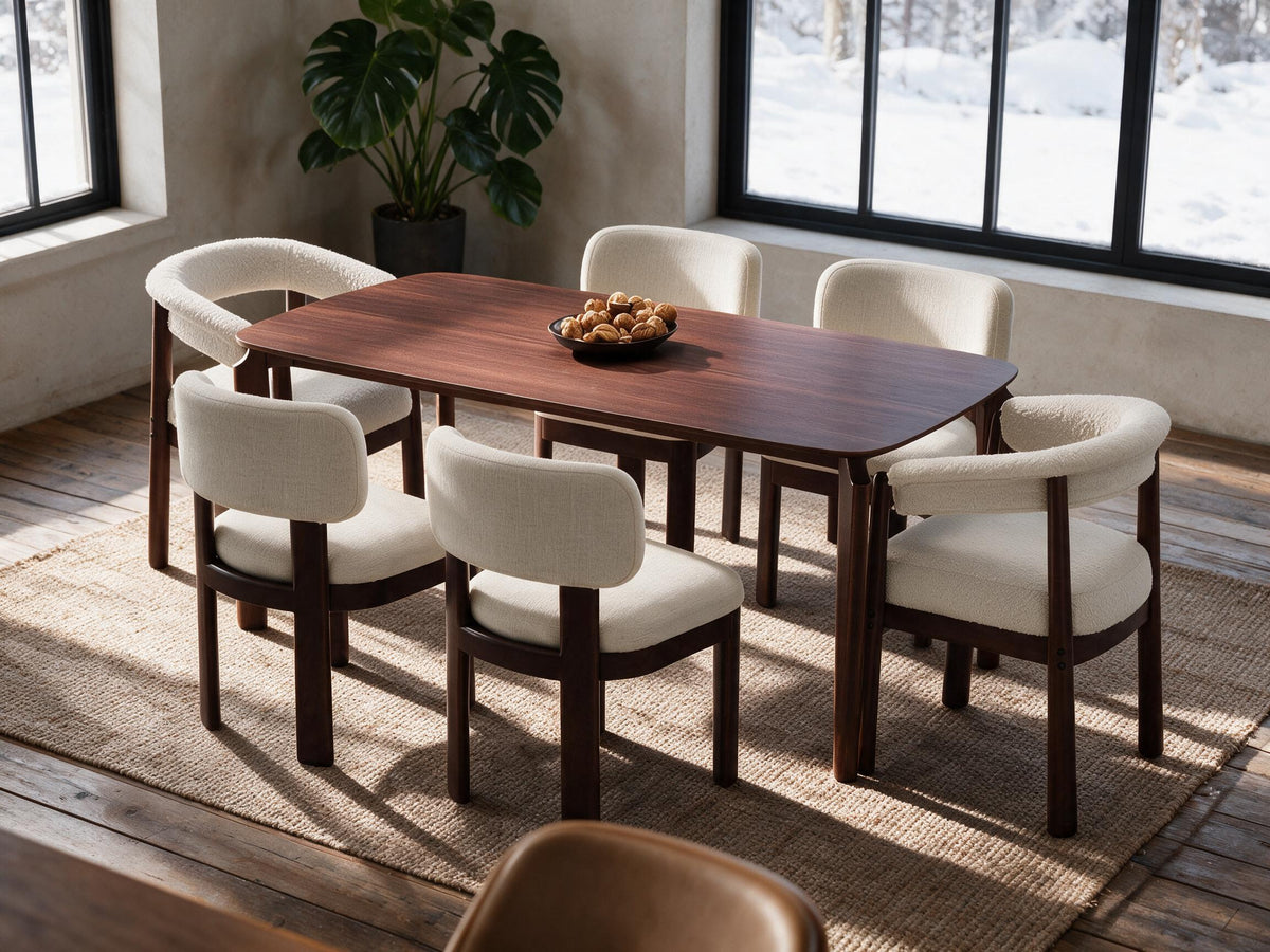 Sandra 70" Table + 4 Sophie + 2 Alden Chairs