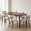 Sandra 70" Table + 6 Sophie Chairs