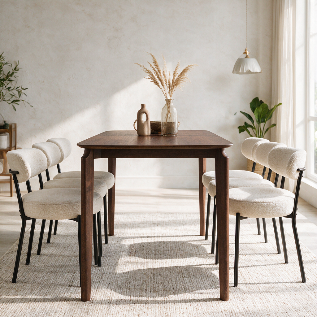 Sandra 70" Table + 6 Sophie Chairs