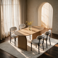 Fran 71" Dining Table + 4 Sarah Chairs