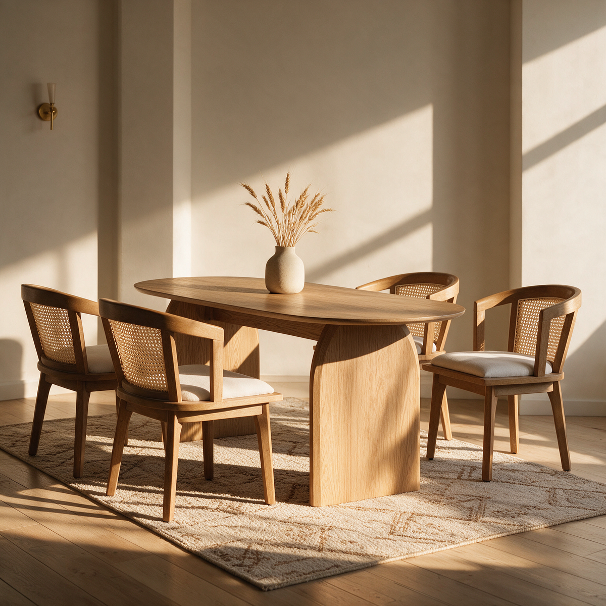Fran 71" Dining Table + 4 Emma Chairs