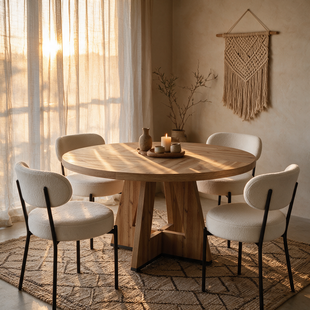 Fabi 47" Round Dining Table