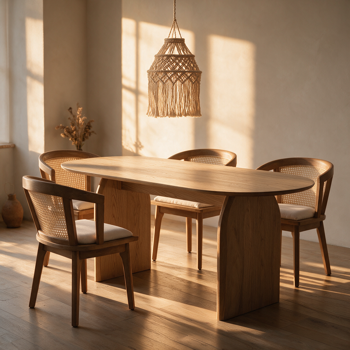 Fran 71" Dining Table + 4 Emma Chairs