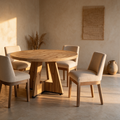Fabi 47 Round Table + 4 Milla Chairs